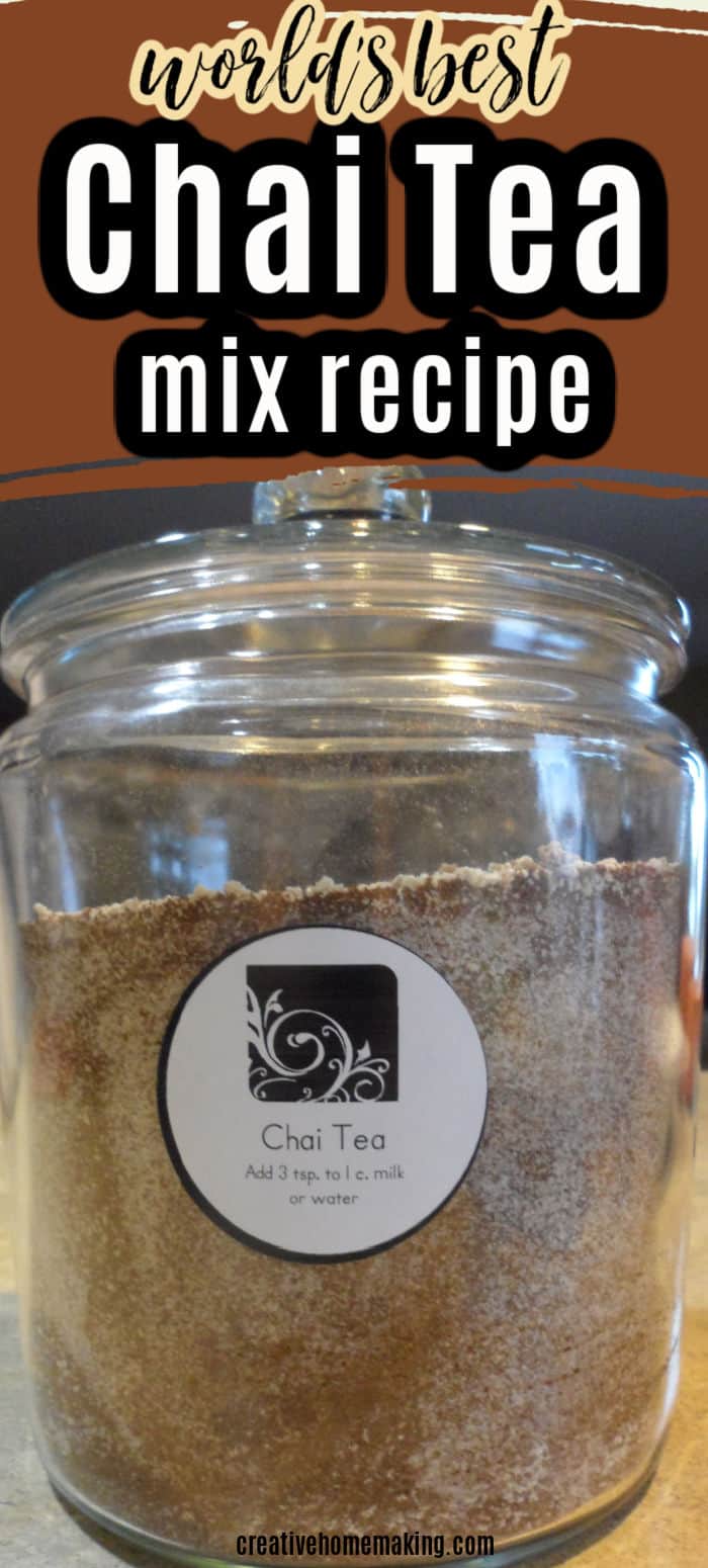 Chai Tea Mix Creative Homemaking