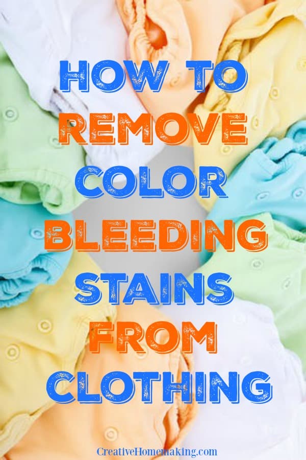 How to Remove Color Bleed From Polyester Fabric