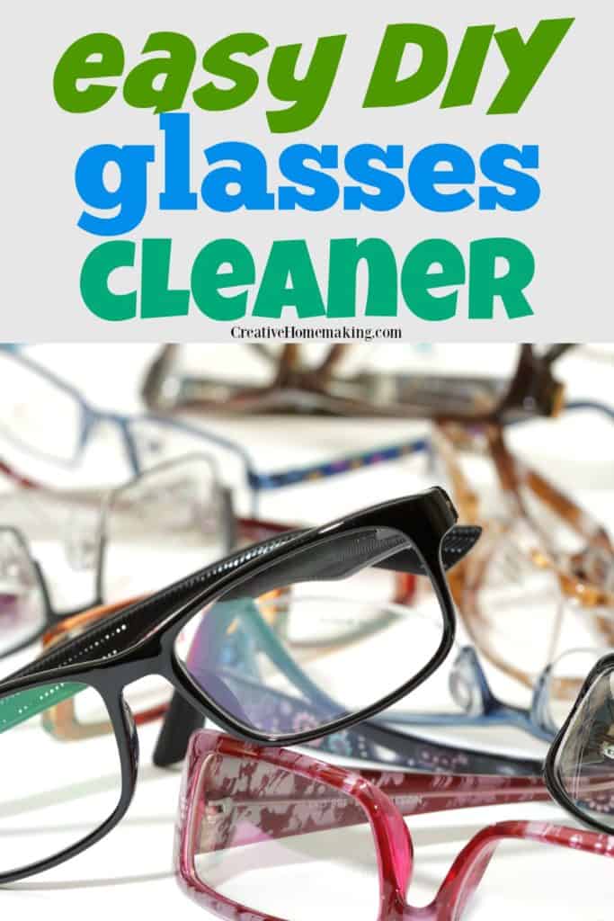 Easy DIY glasses cleaner. The best homemade glasses cleaner made with rubbing alcohol.