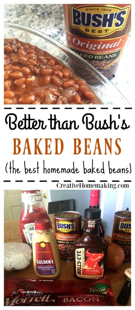 Easy recipe for homemade baked beans that will make everyone ask for more. Better even than Bush's baked beans!