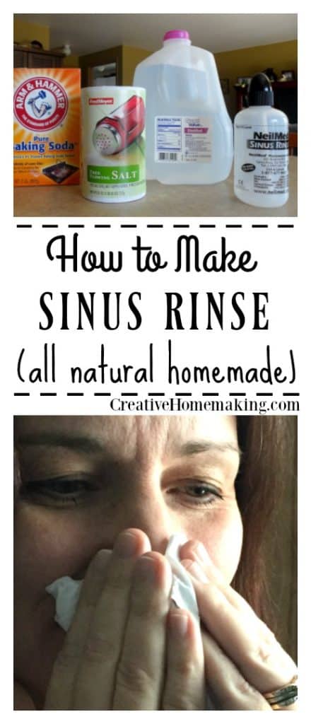 Homemade deals nasal rinse