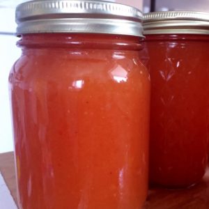 Easy homemade sweet and sour sauce recipe that you can freeze or can.