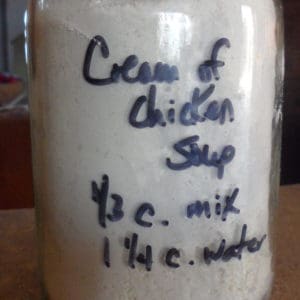 Homemade cream of chicken soup mix. Homemade cream of chicken soup not only tastes better than store bought, it is less expensive!