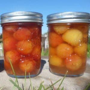 Canning maraschino cherries. Recipe for making and canning homemade maraschino cherries with cherry liquor. Great hostess or holiday gift!