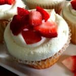 These delicious strawberry shortcake cupcakes are a fun alternative to traditional strawberry shortcake and are an easy summer treat.
