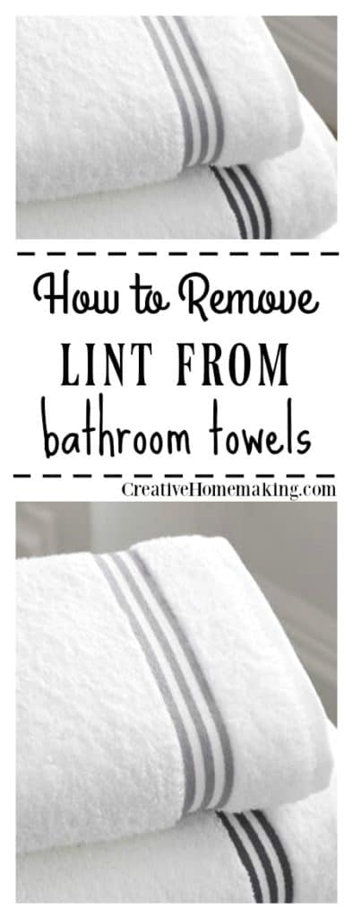 Remove lint from bath towels with these easy tips from our readers.