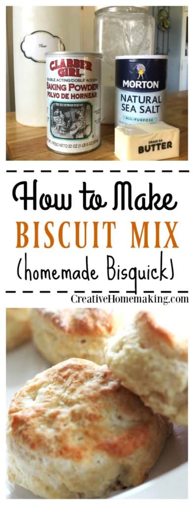 How to make homemade biscuit and baking mix to use in recipes that call for Bisquick.