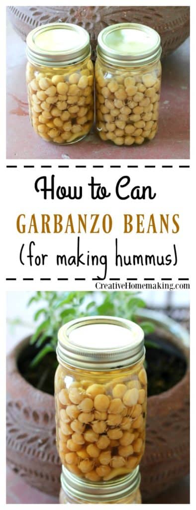 How to can garbanzo beans (chick peas) to make homemade hummus. Step by step pressure canning for beginners.