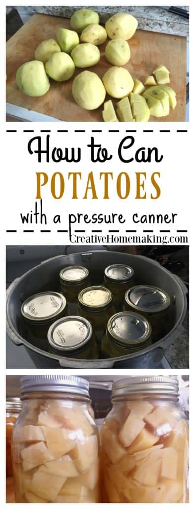 How to can potatoes from the garden. Step by step pressure canning for beginners.