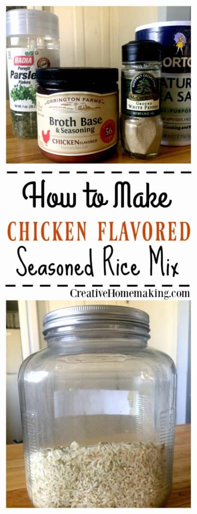 Easy, inexpensive recipe for chicken rice mix.