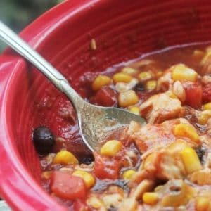 Easy chicken taco soup recipe for weeknight or weekend meals.