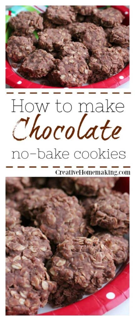 Easy chocolate no-bake cookies that turn out perfect every time.