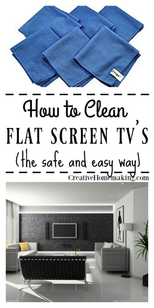 how to clean flat screen tv