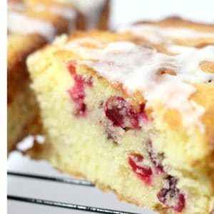 This cranberry orange pound cake is easy to make and fancy enough to give away as gifts during the holidays.