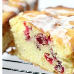 This cranberry orange pound cake is easy to make and fancy enough to give away as gifts during the holidays.