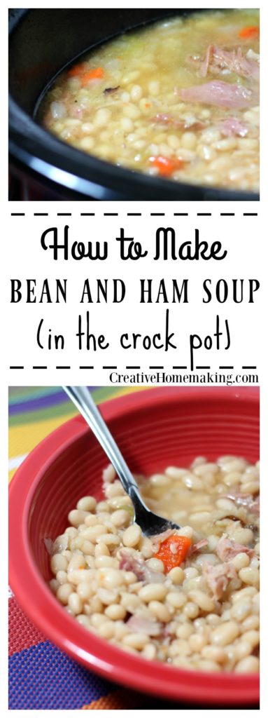 Crock Pot Ham Bone and Beans - Creative Homemaking