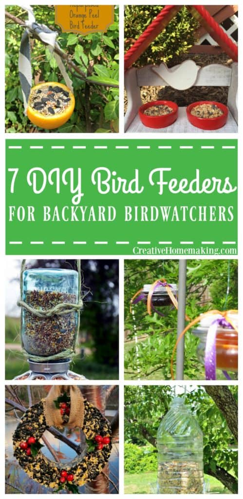 7 Diy Bird Feeders For Backyard Birdwatchers Creative Homemaking