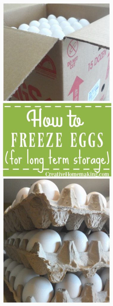 How to freeze raw eggs for later use. includes an easy tip for freezing raw eggs in ice cube trays!