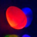 Fun idea for having an Easter egg hunt in the dark with glow in the dark Easter eggs.