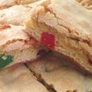 These gum drop cookies are a great treat for the holidays or any time. They make a great addition to Christmas cookie exchanges!