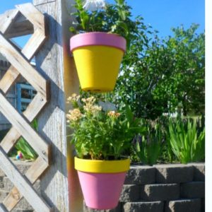 Easy DIY Pot Clips for hanging your Terra Cotta Pots 