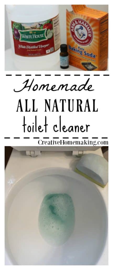 This inexpensive all-natural homemade toilet cleaner takes just minutes to make!