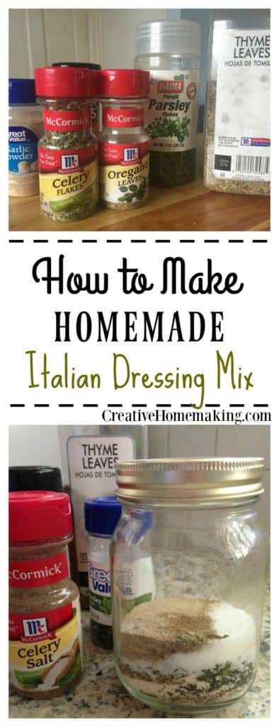 Easy homemade version of Italian seasoning mix. Can be used to make salad dressing or used in other recipes that call for a packet of Italian seasoning mix.