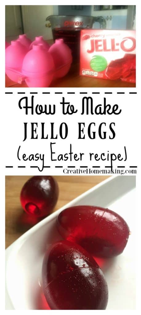 Fun, jiggly jello Easter eggs to make for your kids or grandkids Easter.