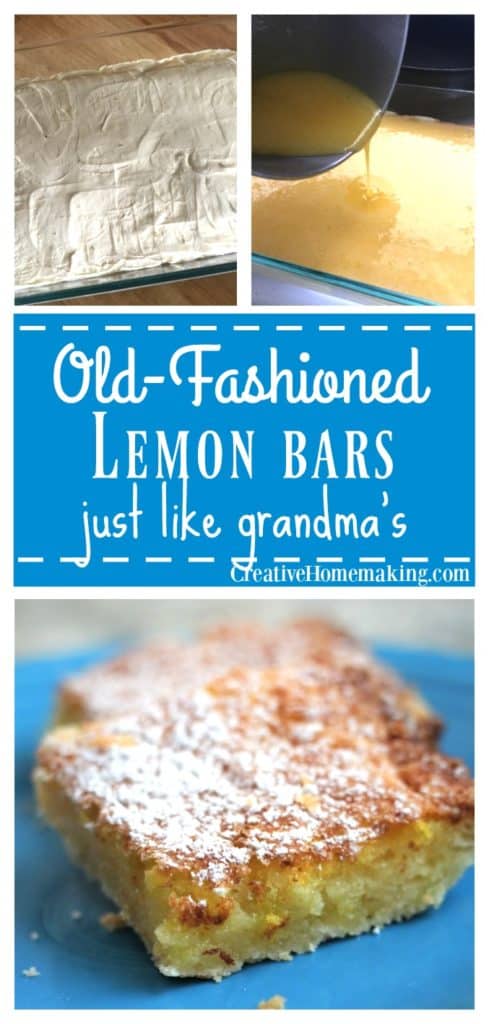 For a delicious spring or summertime dessert, try this easy recipe for old-fashioned lemon bars, just like grandma used to make.