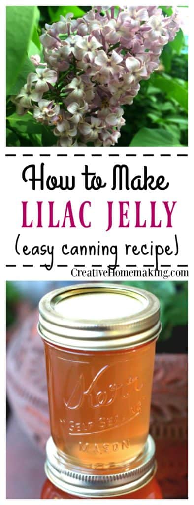 How to make and can homemade lilac jelly from fresh lilac flowers. A unique gift idea with a wonderfully floral taste and scent!
