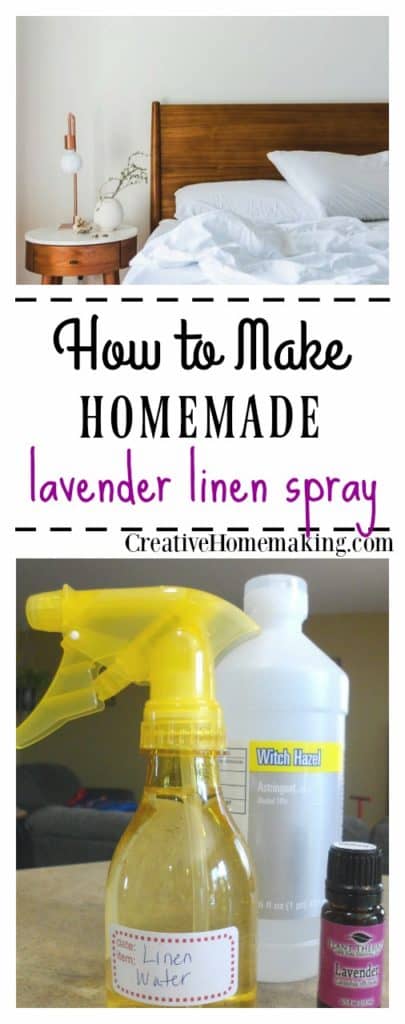 This easy homemade lavender linen spray will make your sheets and pillow cases smell clean and fresh.