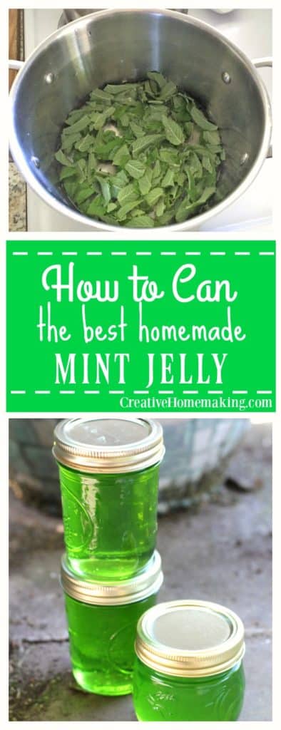 Easy mint jelly canning recipe. This mint jelly is very easy to make and has a wonderfully delicate mint flavor.