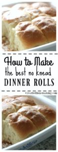 No Knead Dinner Rolls - Creative Homemaking