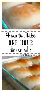 One Hour Dinner Rolls: Quick And Easy Homemade Rolls! - Creative Homemaking