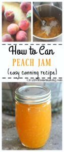 Canning Peach Jam - Creative Homemaking