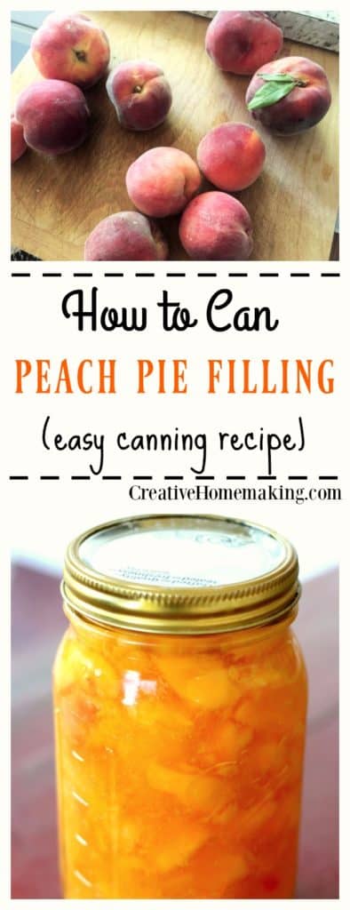 How to can homemade peach pie filling, just like grandma used to make.