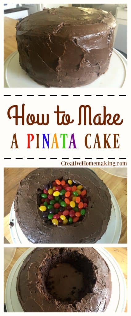 How to make an easy pinata cake your kids will love from your favorite store bought cake mix.