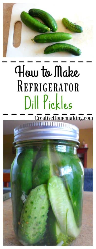 Homemade refrigerator dill pickles that taste just like Claussen dill pickles.