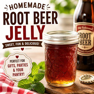 Learn how to make root beer jelly with this easy step-by-step recipe. A great beginner-friendly jelly that’s perfect for gifting and pantry storage. Also try fruit jellies like blackberry, strawberry, and grape jelly.