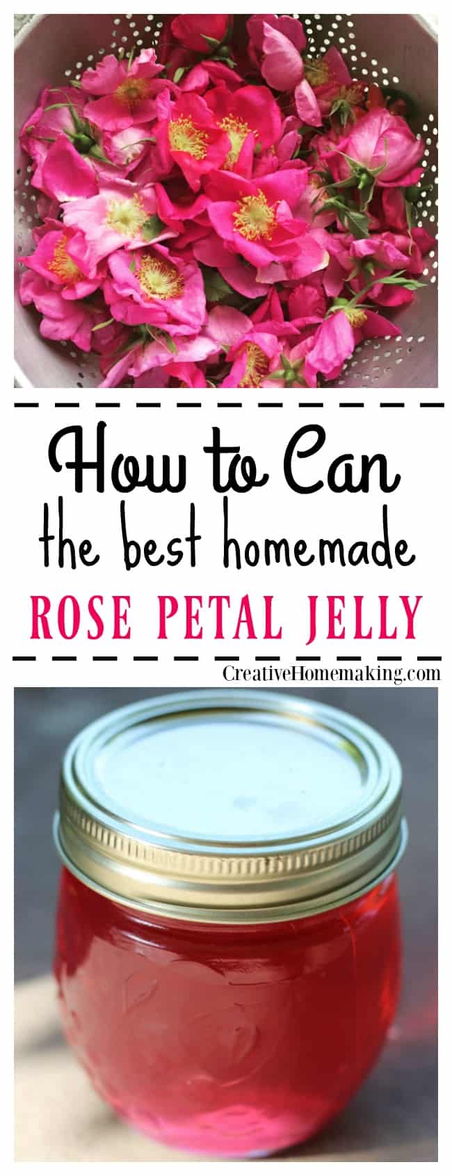 Canning Rose Petal Jelly - Creative Homemaking