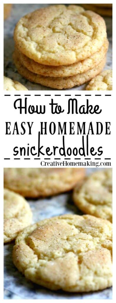 Easy, inexpensive recipe for an old-fashioned cookie favorite--snickerdoodles!