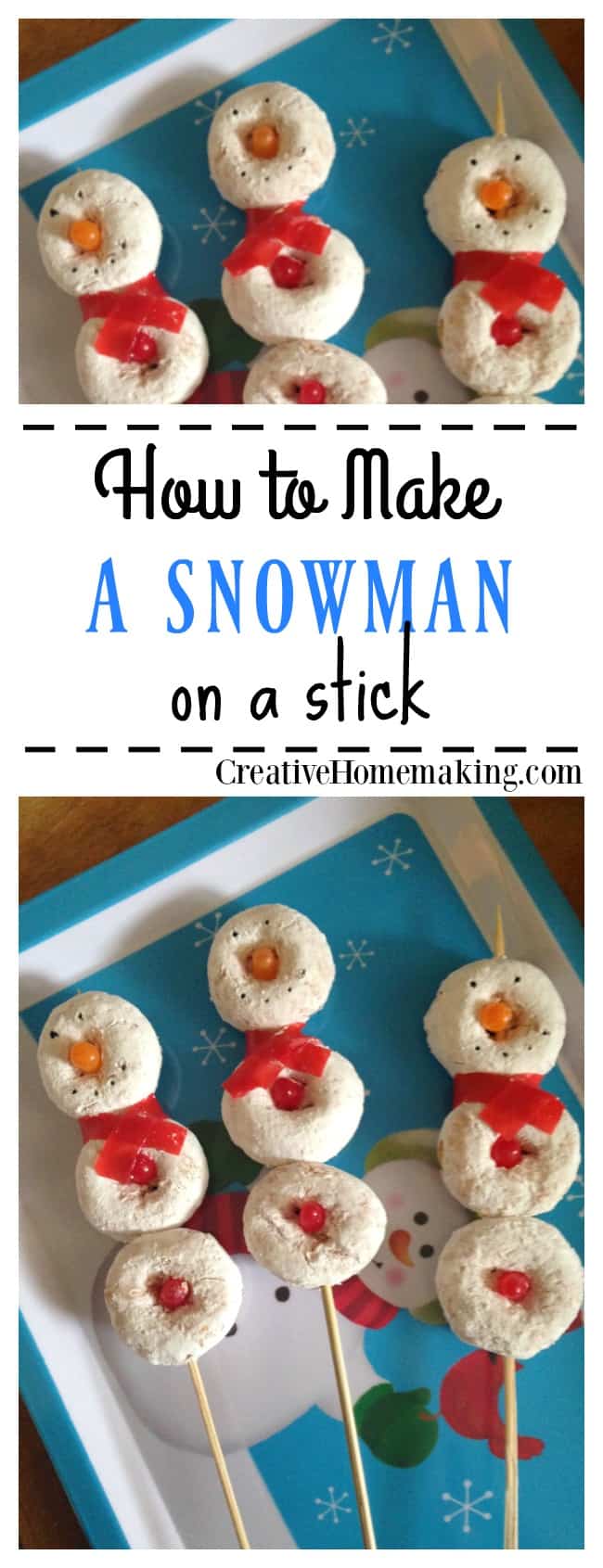 Snowman on a Stick - Creative Homemaking