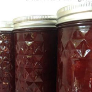 Easy recipe for canning spiced plum jam.