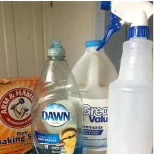 This DIY version of Shout stain remover works just as good as the name brand, and is very easy and inexpensive to make with items you probably already have on hand.
