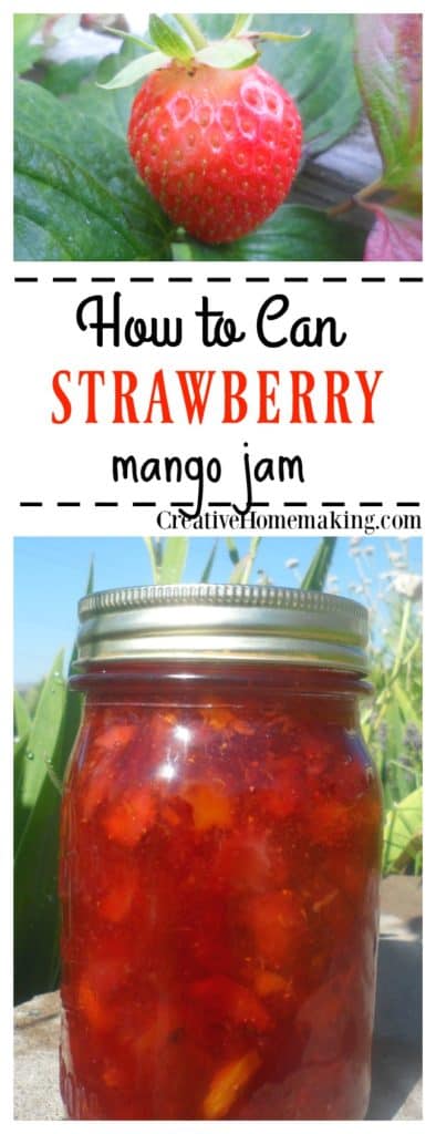 If you are looking for a new strawberry jam recipe, try this delicious strawberry mango jam canning recipe.