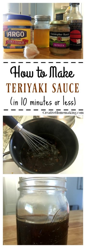 Easy homemade teriyaki sauce you can make in 10 minutes or less.