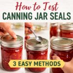 Not sure if your jars sealed properly? Learn 3 easy ways to test canning jar seals and make sure your food is safe to store.