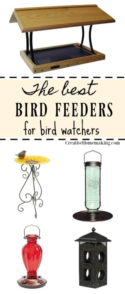Unique bird feeders for every bird watcher. Find bird feeders for all types of birds, and even feeders that will keep the squirrels out!