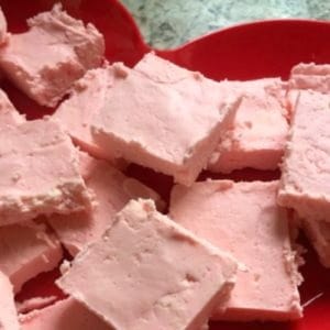How to make strawberry fudge for Valentines Day.