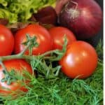 This DIY produce rinse is a natural vinegar based homemade vegetable and fruit wash that is great for removing insecticides, pesticides, and fertilizers from produce.